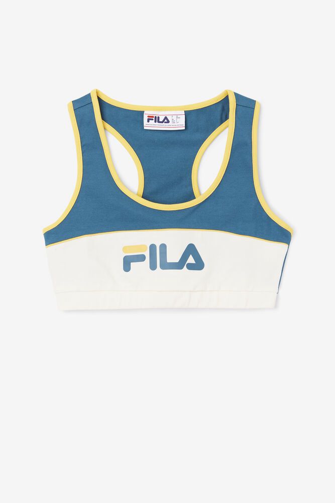 Fila Sports Bra Kairi Top Womens Blue - India AVB-524971